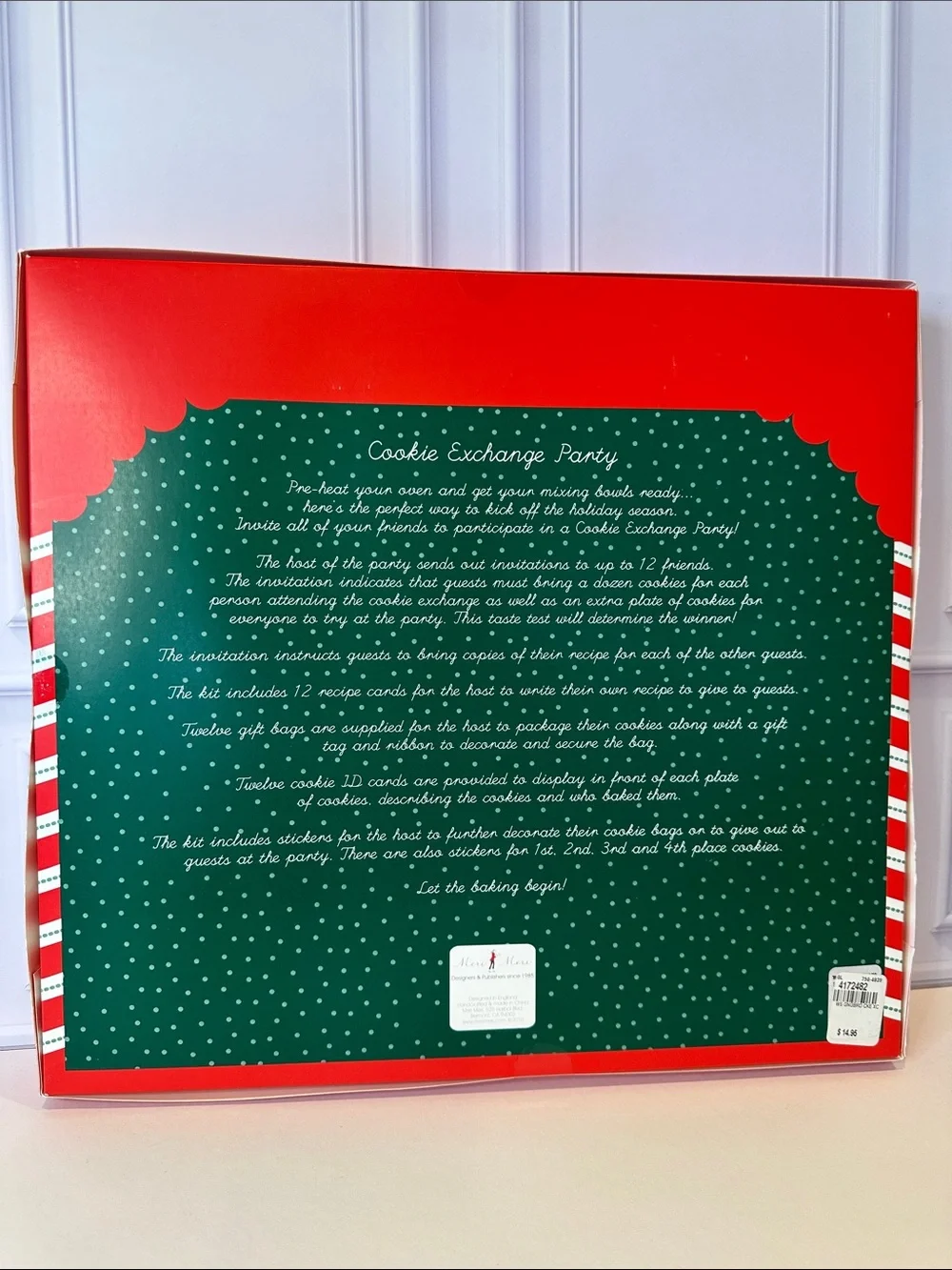 Meri Meri Holiday Cookie Exchange Party Kit —12 People Set #1